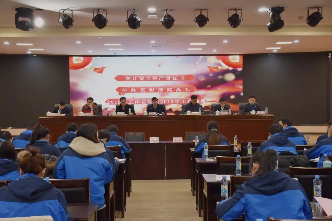 项目公司组织召开2018年工作总结暨2019年工作部署及表彰大会