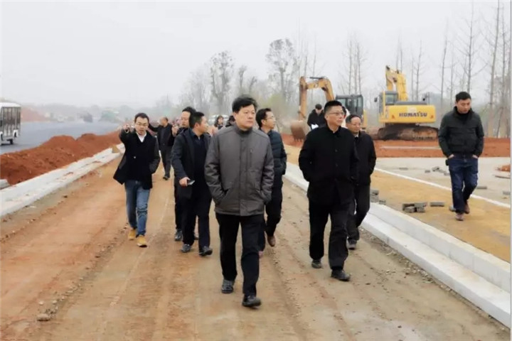 集团董事长谢荣华一行深入现场调研 全市“三看”项目