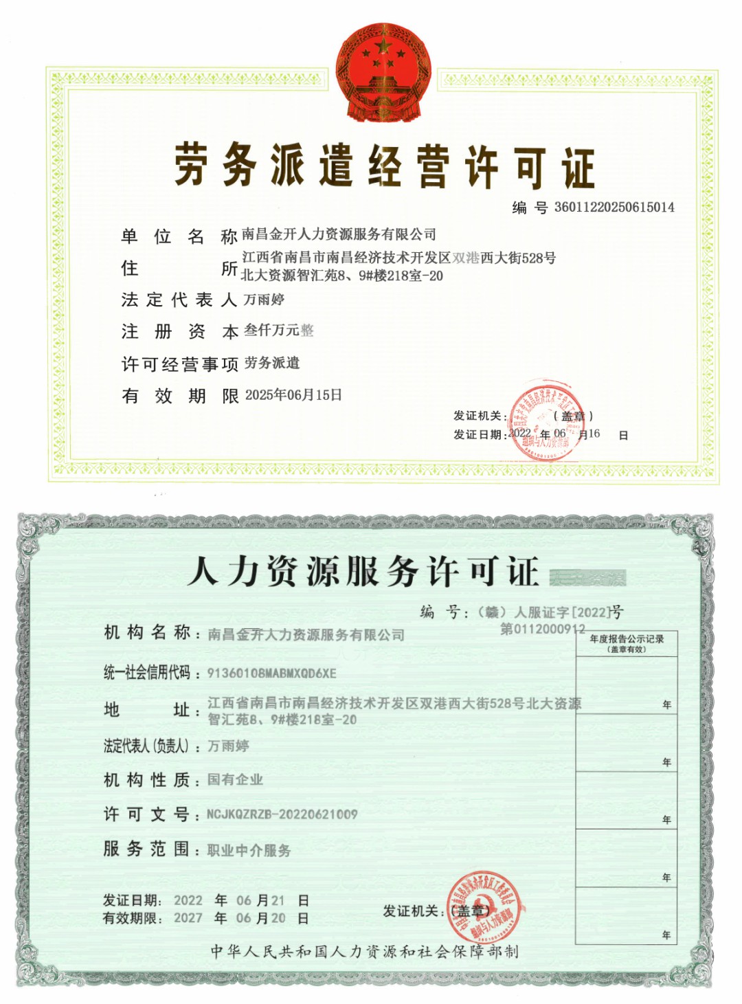 喜报！金开人力资源服务有限公司获取人力资源服务许可证